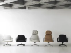 - Pad Lounge Chair Low Swivel Black Alu^Normann Copenhagen Best