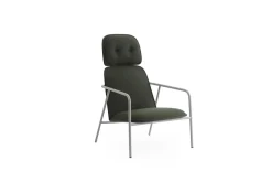 - Pad Lounge Chair High Grey Steel^Normann Copenhagen Outlet
