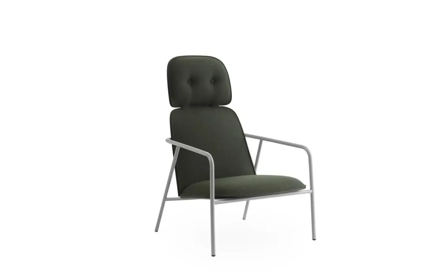 - Pad Lounge Chair High Grey Steel^Normann Copenhagen Outlet