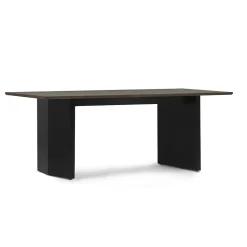- Panel Table 90 x 200 cm Black - mørkebrun^Normann Copenhagen