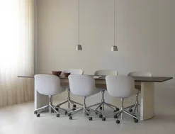 - Panel Table 90 x 300 cm Cream - mørkebrun*Normann Copenhagen Clearance