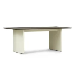 - Panel Table - 90 x 200 cm - Cream - mørkebrun*Normann Copenhagen Hot