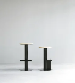 - Pole Barstool 65 cm - Pine/Black^Normann Copenhagen New