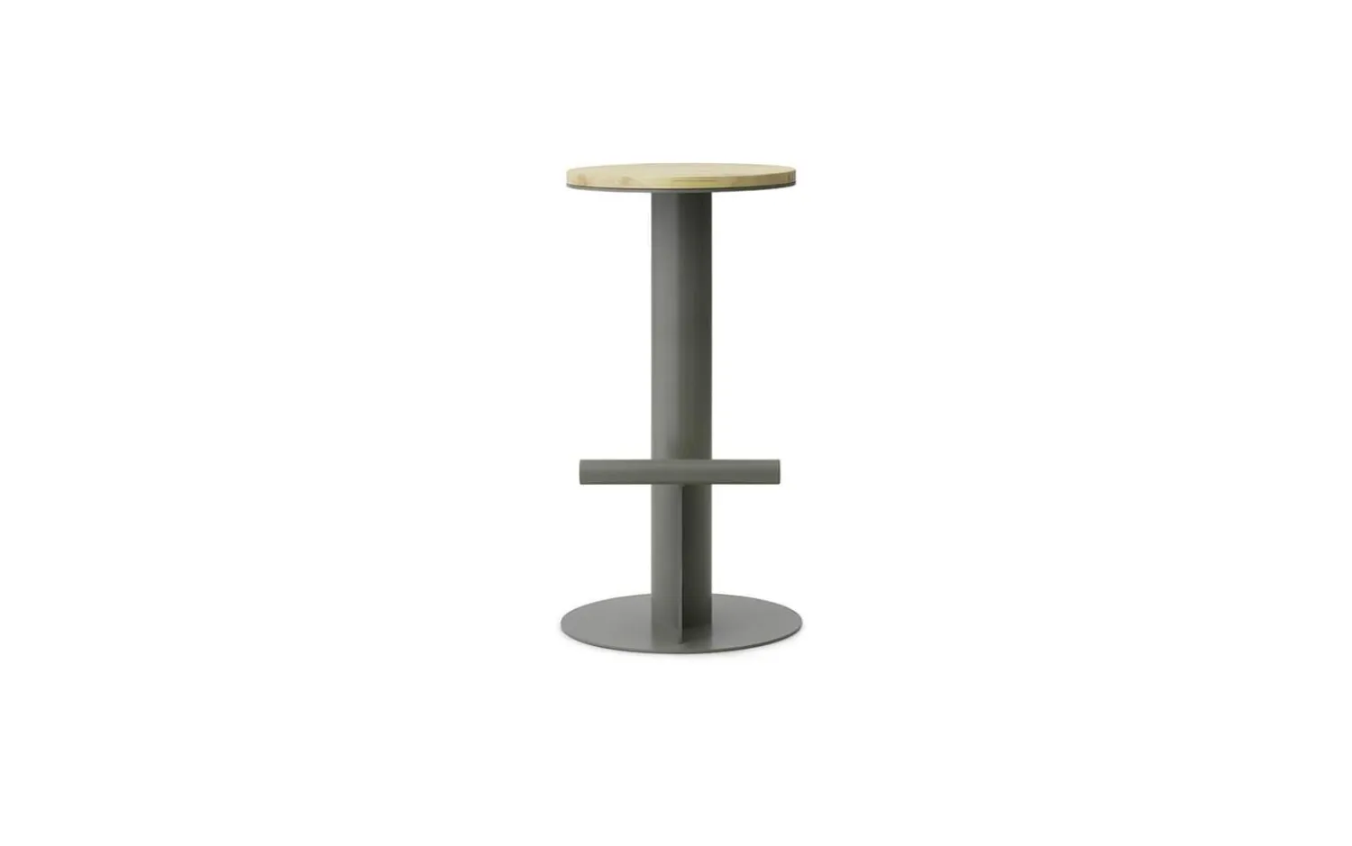- Pole Barstool 75 cm - Pine/Grey^Normann Copenhagen Online
