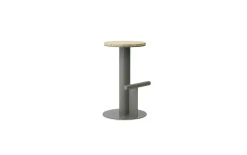 - Pole Barstool 65 cm - Pine/Grey*Normann Copenhagen