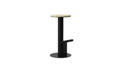 - Pole Barstool 75 cm - Pine/Black*Normann Copenhagen Best