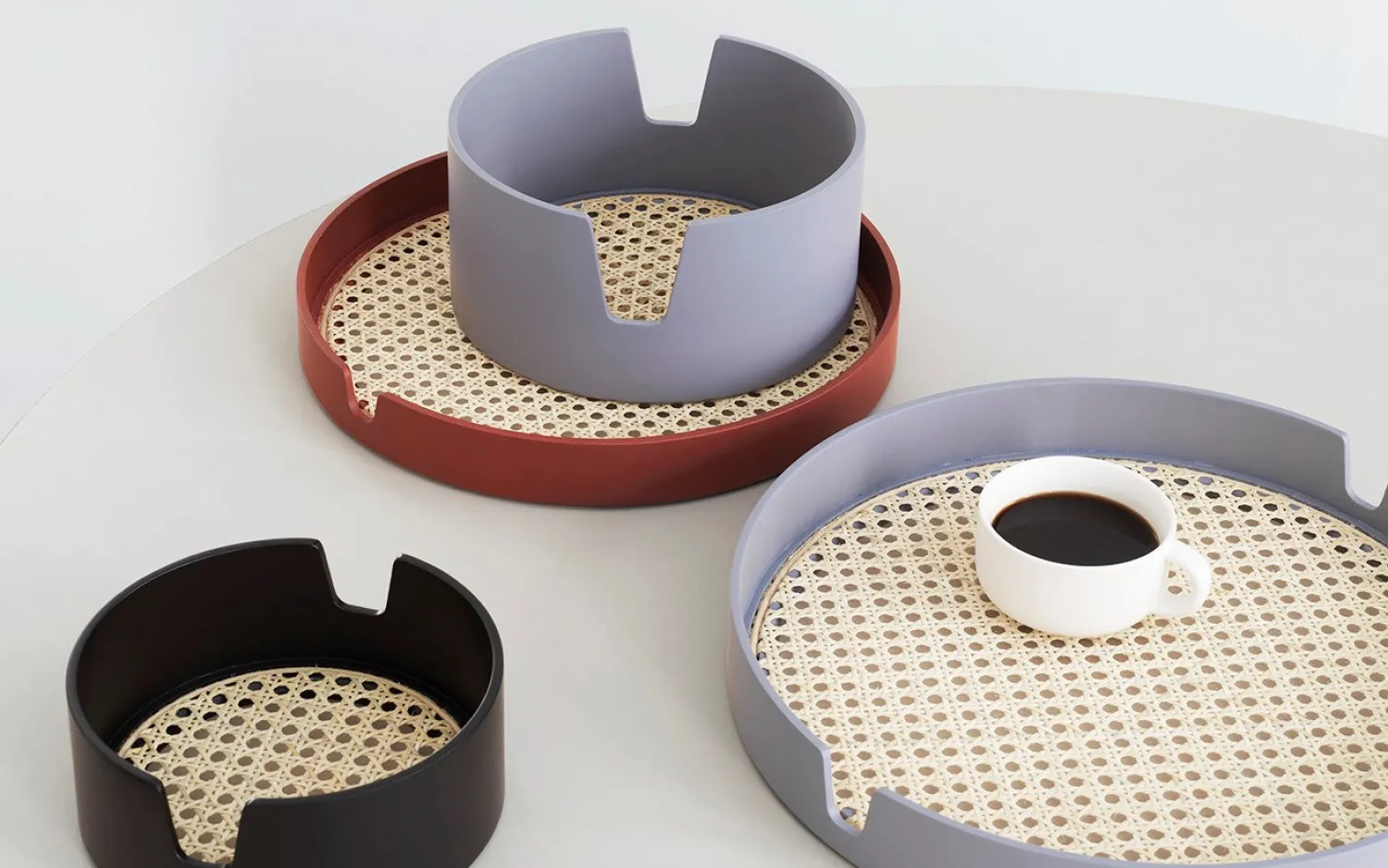 - Salon Tray - Ø20 - Black*Normann Copenhagen Clearance