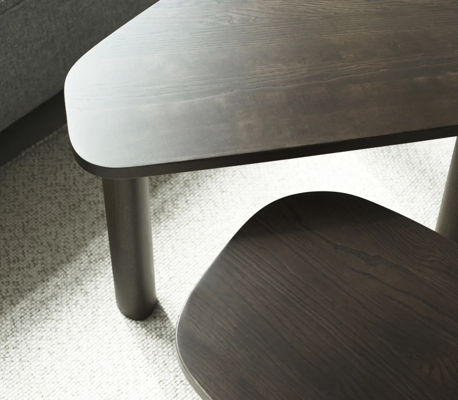 - Sculp Coffee Table Small - Brown Stained Ash^Normann Copenhagen Clearance