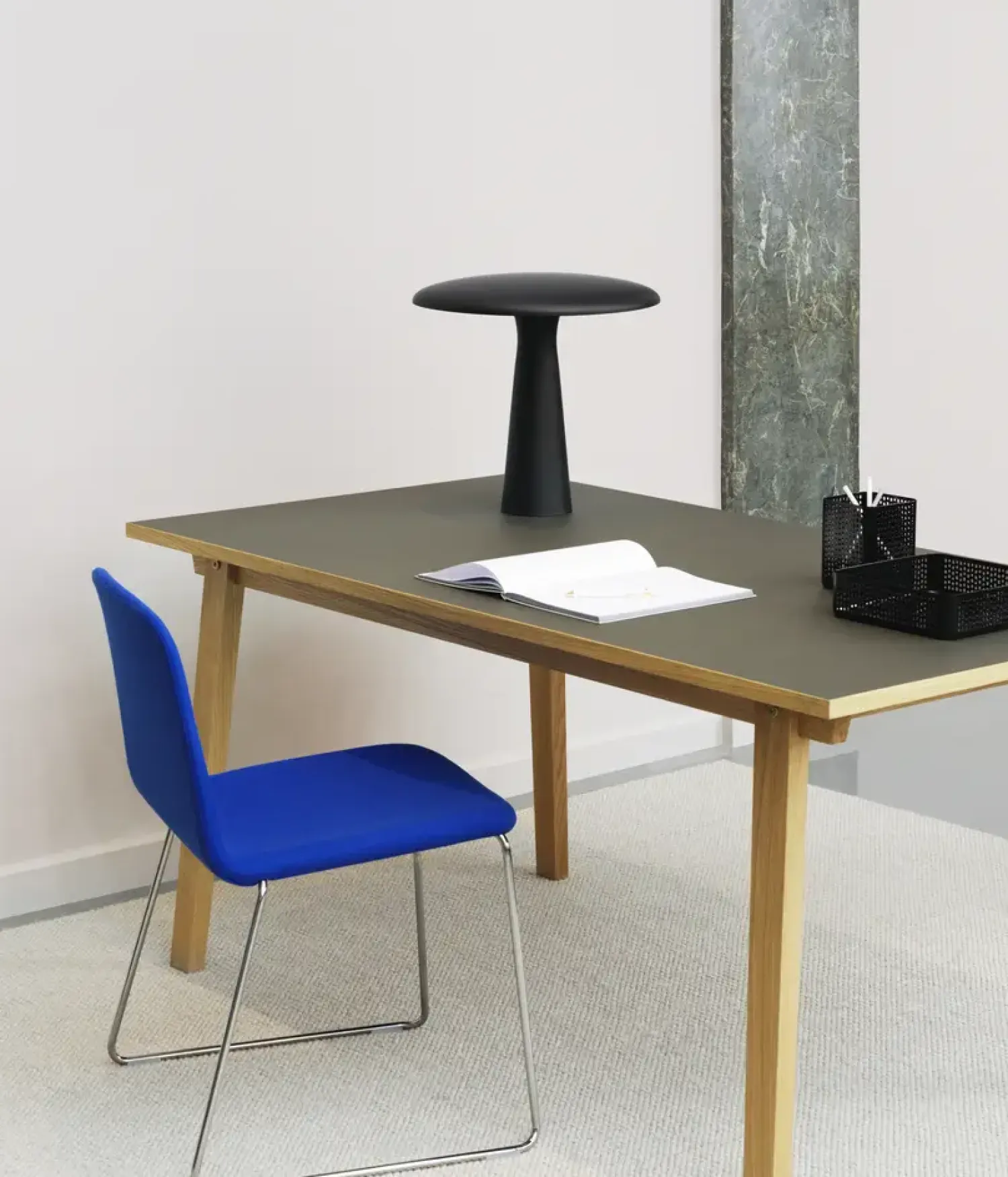 - Slice Table 84 x 160 Linoleum*Normann Copenhagen Hot