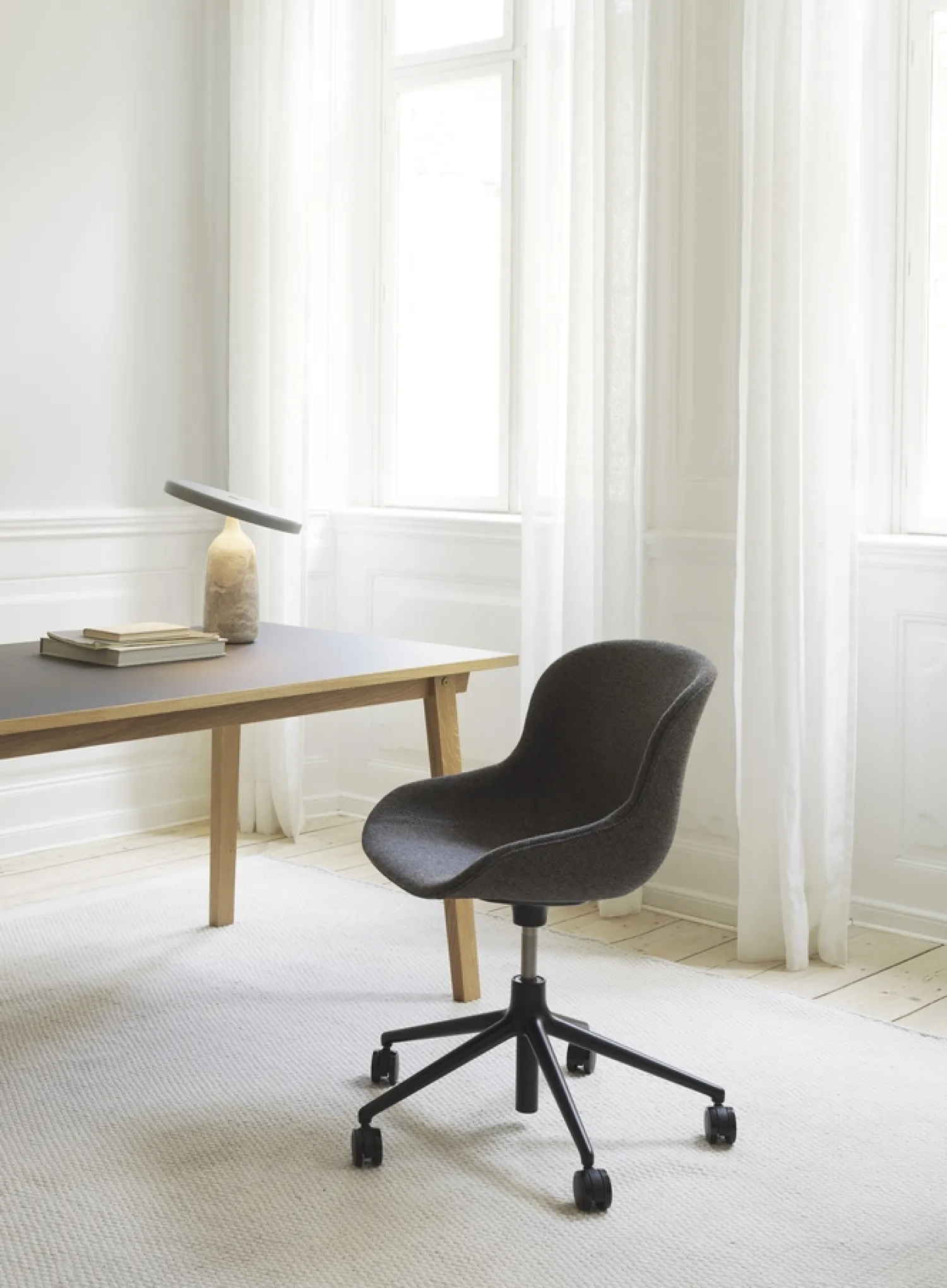 - Slice Table 84 x 160 Linoleum*Normann Copenhagen Hot