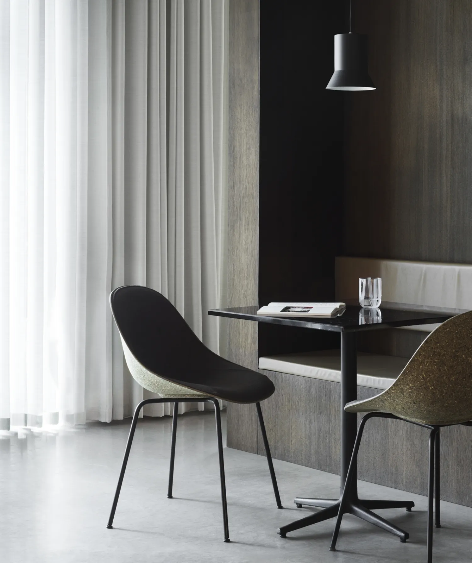 - Spisebordsstol - Mat Chair - Seaweed - Sort/Stål^Normann Copenhagen Best