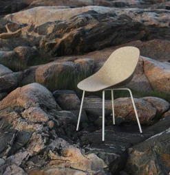 - Spisebordsstol - Mat Chair - Seaweed - Creme/Stål*Normann Copenhagen New