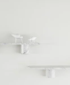 - Sten Hylde - 120 cm - hvid marmor*Normann Copenhagen Discount