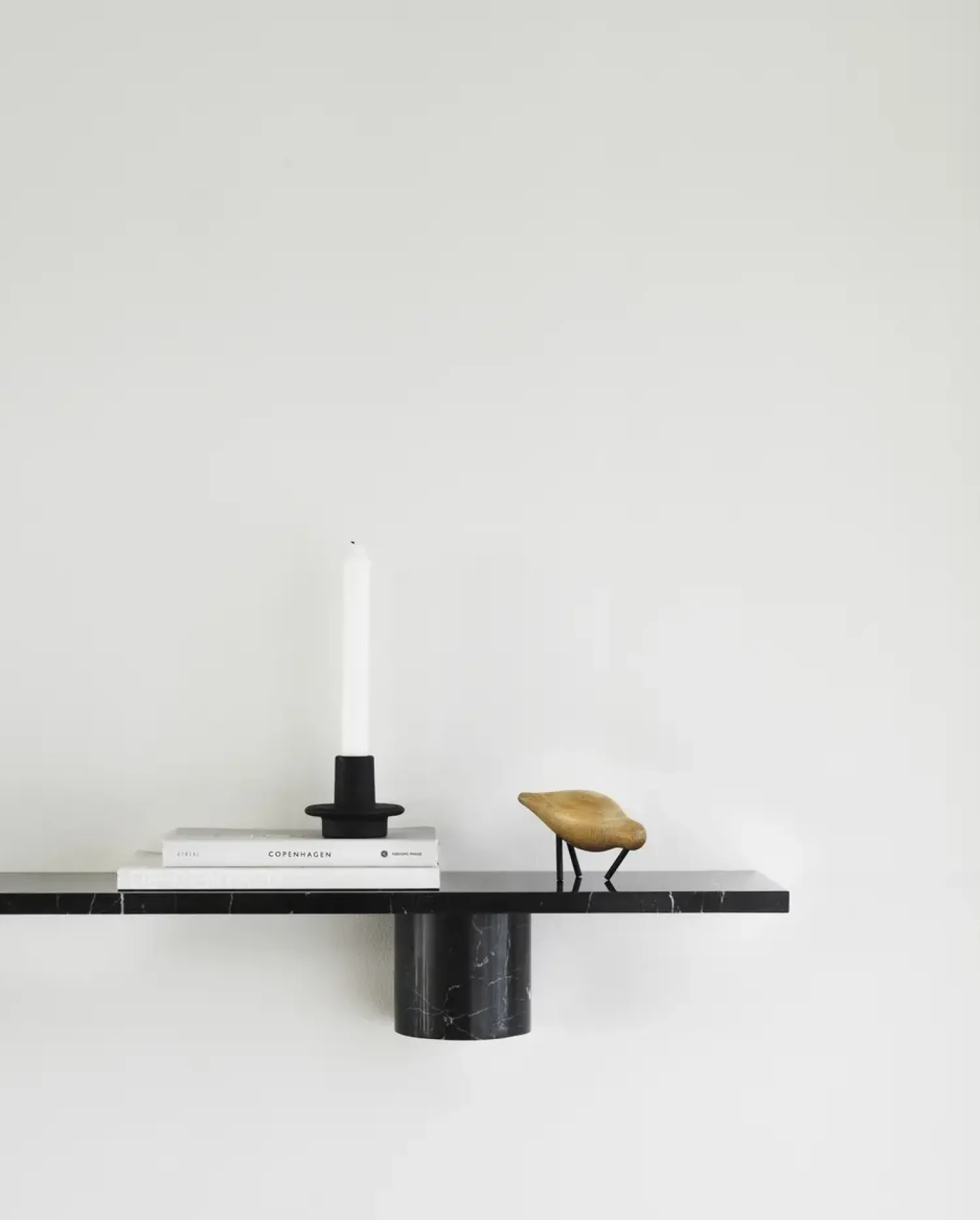 - Sten Hylde - 120 cm - sort marmor^Normann Copenhagen Hot