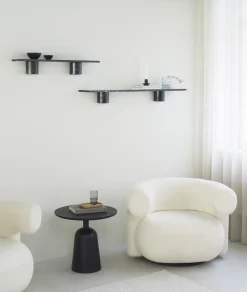 - Sten Hylde - 120 cm - sort marmor^Normann Copenhagen Hot