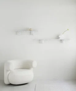 - Sten Hylde - 80 cm - hvid marmor*Normann Copenhagen Hot