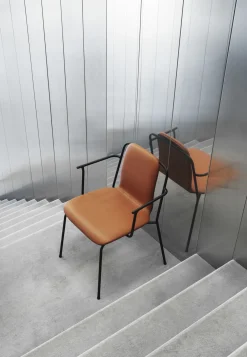 - Studio Armchair Full Upholstery Black Steel*Normann Copenhagen Best