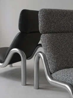 - Tube Lounge Chair - sort læder - Ultra^Normann Copenhagen Best