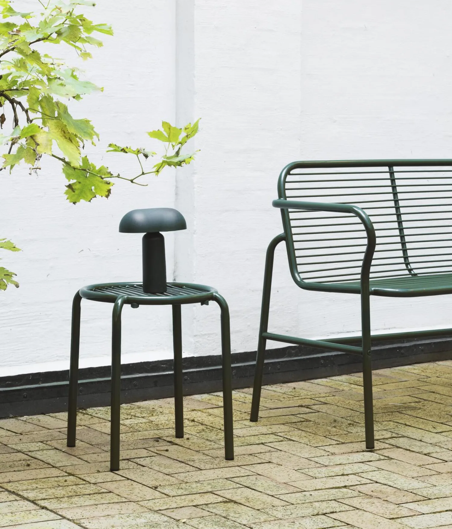 - Vig Stool - Dark Green*Normann Copenhagen Outlet