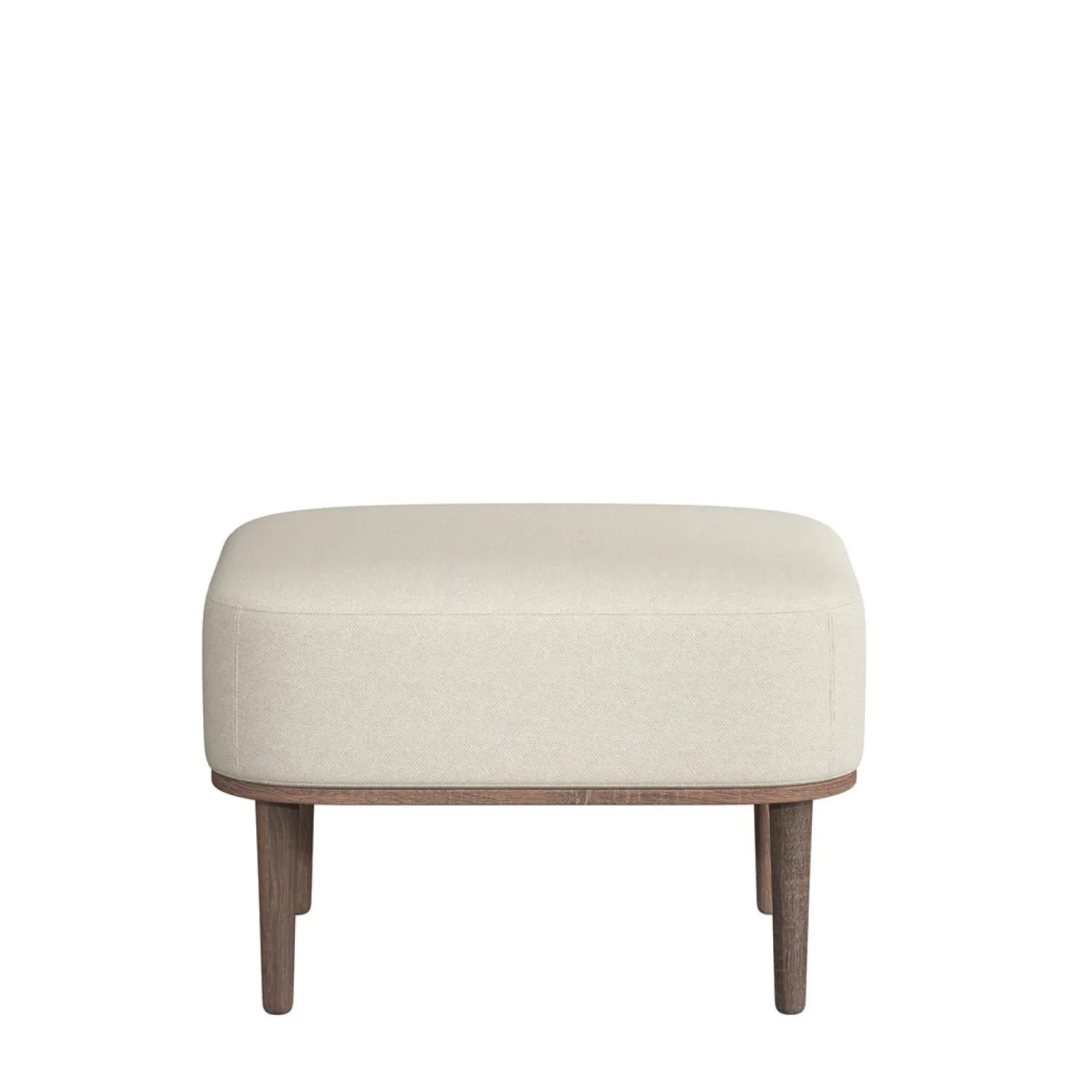 - Fodskammel - Serena - Sweet Vanilla/Cremefarvet og Mørk Eg^NovoForm Clearance