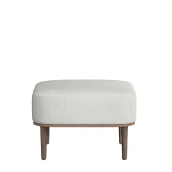 - Fodskammel - Serena - Silver Grey/Lys Grå og Mørk Eg^NovoForm Discount