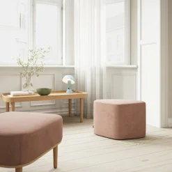 - Fodskammel - Serena - Phantom Grey/Mørk Grå og Natur Eg^NovoForm Discount