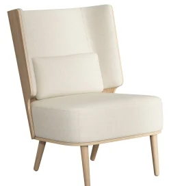 - Lounge Chair - Serena - Sweet Vanilla/Hvid og Natur Eg*NovoForm Hot