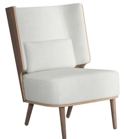 - Lounge Chair - Serena - Silver Grey og Mørk Eg^NovoForm