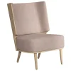 - Lounge Chair - Serena - Dusty Rose/Rosa og Natur Eg^NovoForm Online