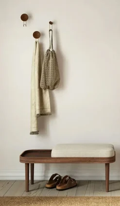 - Serena Bænk - Dusty Rose - Mørk eg^NovoForm Outlet