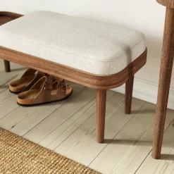 - Serena Bænk - Dusty Rose - Natur eg^NovoForm Discount