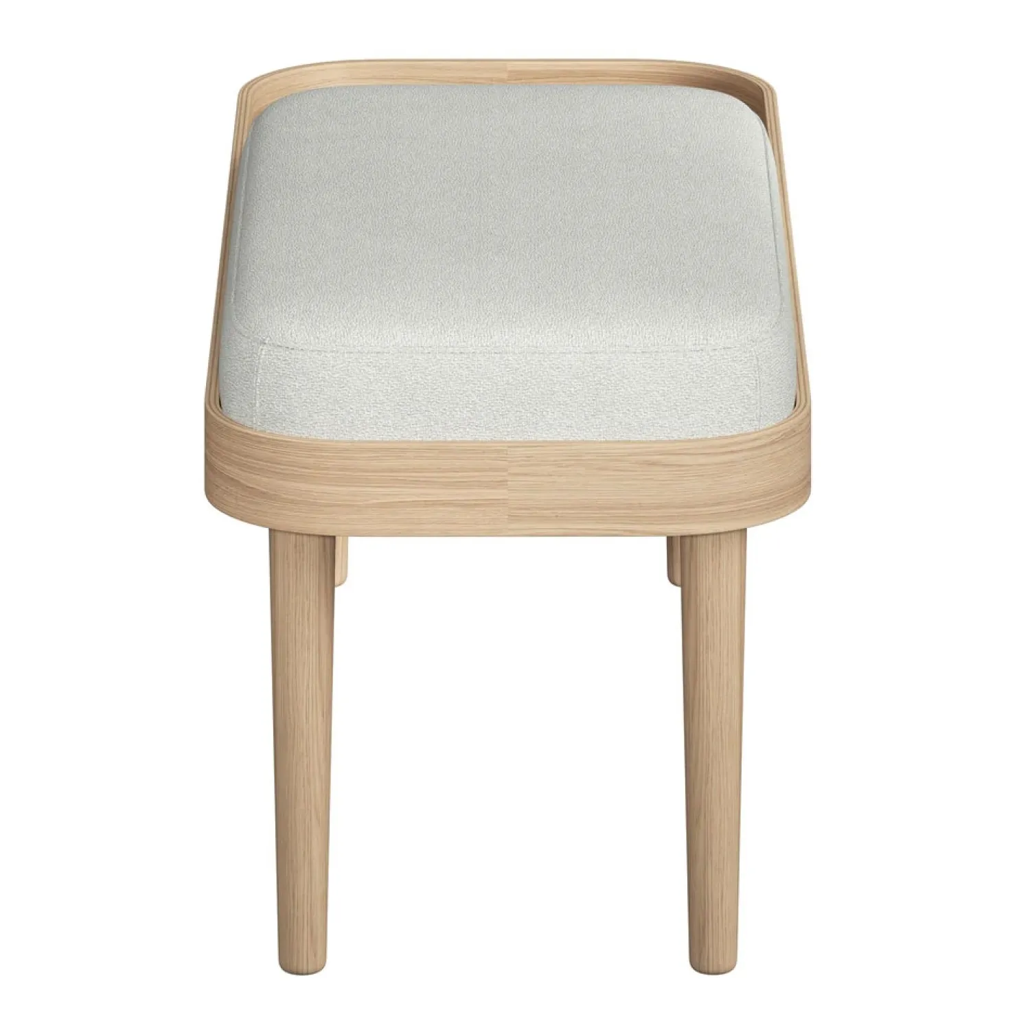 - Serena Bænk - Silver Grey/Lys grå - Natur eg^NovoForm Online