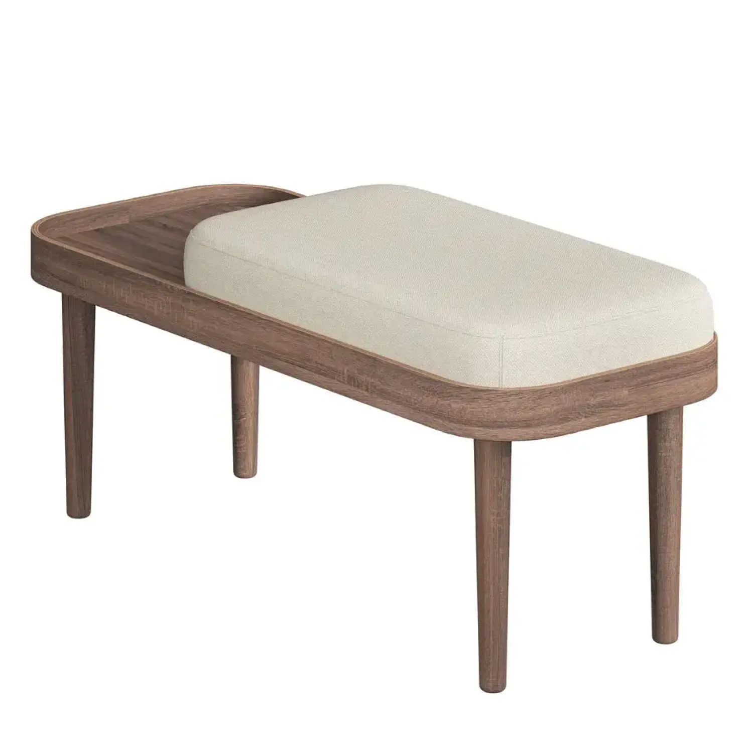 - Serena Bænk - Sweet Vanilla/Creme - Mørk eg*NovoForm Clearance