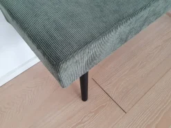 Orense Bænk med grønt fløjls look - Moss - 100 cm^ Clearance