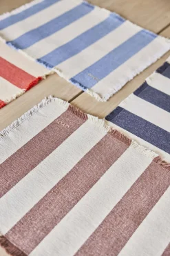 - Dækkeservietter - Toppu - 2 stk. - Blå/Hvid^OYOY Online