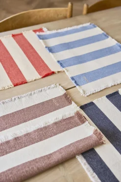 - Dækkeservietter - Toppu - 2 stk. - Brun/Hvid*OYOY Sale