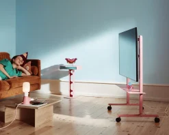 - TV-Stander - Straight Rollin - Bubble Gum / Lyserød^Pedestal