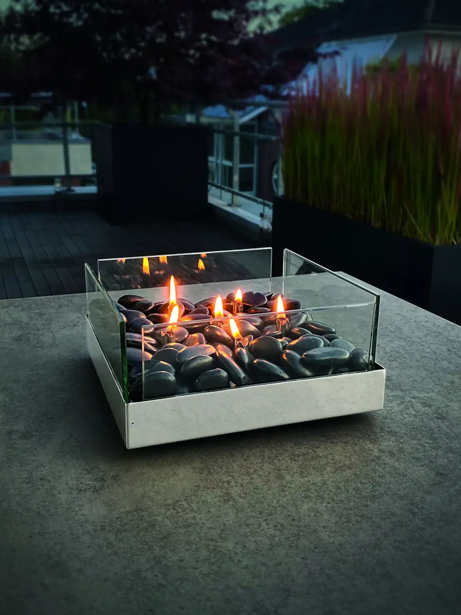 - Fireplace oil lamp, square^Philippi Outlet