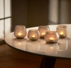 - Terra glass votives, 5 pcs set*Philippi Sale