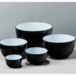 - Skål glas 18 cm - SORT^Piet Hein New