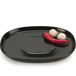 - Superellipse tallerken flad 25*30 - SORT - med plateau*Piet Hein Sale