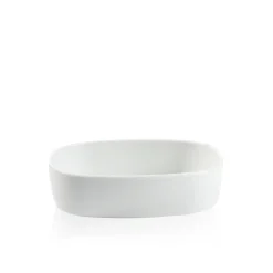 - Superellipsefad porcelain 19*25*6,5 cm - HVID HØJ*Piet Hein Best