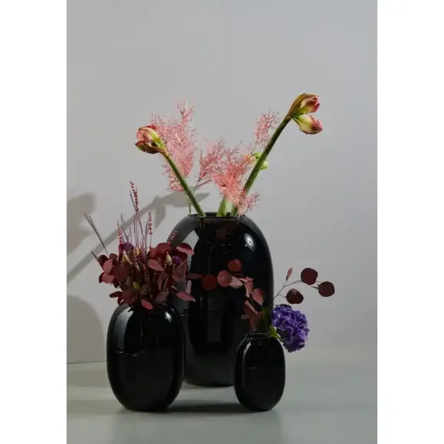 - Vase glas 16 cm - SORT-OPAL^Piet Hein Clearance