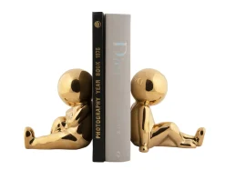- Bookend Joey ceramic gold plated, Set of 2pcs*Present time Sale