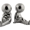 - Bookend Joey ceramic chrome plated, Set of 2pcs^Present time Hot