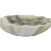 - Bowl Flower marble himalayan green*Present time Sale