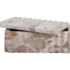 - Bowl rectangle with lid marble brown^Present time Online