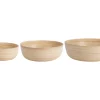 - Bowl set Puro Round bamboo natural^Present time Clearance