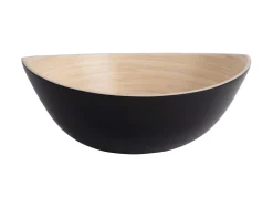 - Bowl set Puro Oval bamboo black^Present time Clearance