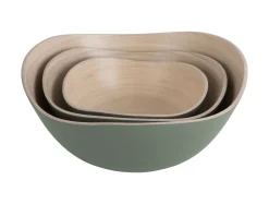 - Bowl set Puro Organic bamboo jungle green*Present time Hot